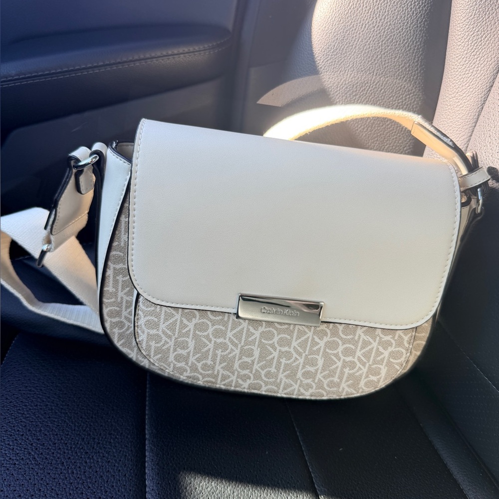 Calvin Klein Monogram Flap Crossbody NWT